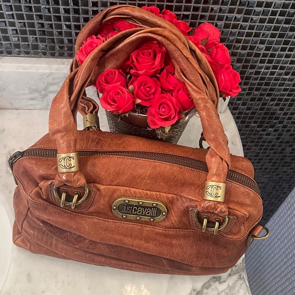 Authentic just CAVALLI leather handbag - Picture 5 of 10